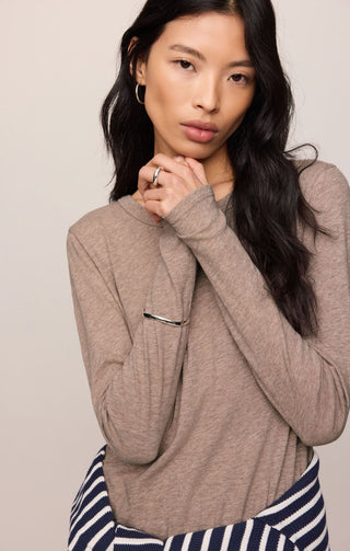 Z Supply Women Tops Junie L/s Tee