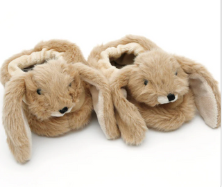 Bunny Baby Slippers - Brown