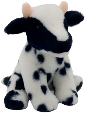 Dairy Cow Stuffed Animal - Medium Black and White
