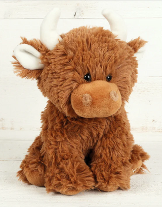 Highland Cow Stuffed Animal - Small Brown