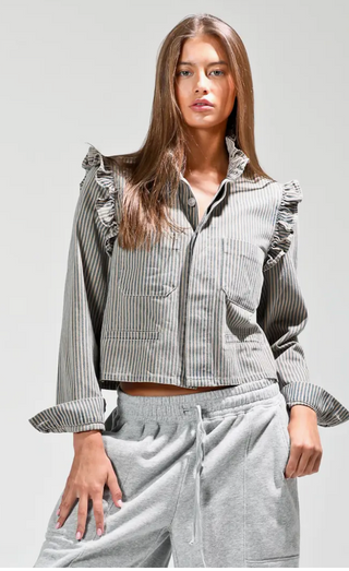 Georgina denim striped vintage Jacket