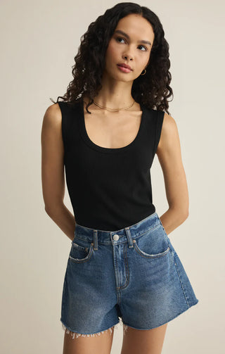 Alex High Rise Denim Shorts - Pismo