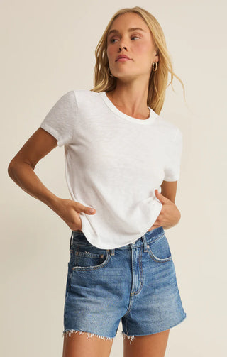Junie Premium Slub Cotton Tee – Essential Women's Shirt