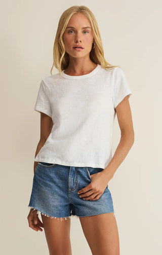Junie Premium Slub Cotton Tee – Essential Women's Shirt