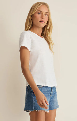 Junie Premium Slub Cotton Tee – Essential Women's Shirt