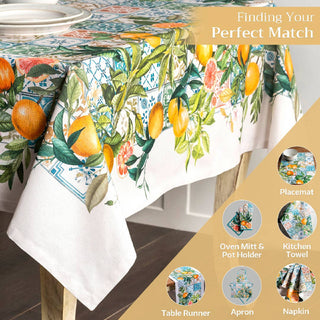 Mediterranean Citrus Indulgence Tablecloth