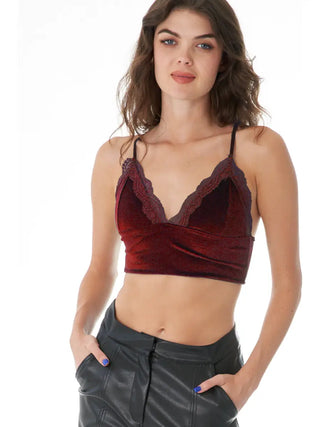 Zinnia Velvet Bralette