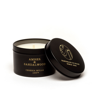 Amber & Sandalwood Travel Candle Tin 3.1oz