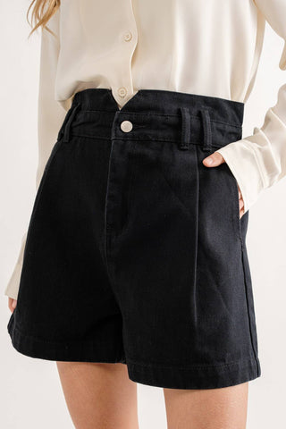 Kiera High Waist Denim Shorts