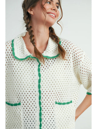 Urban Vibe Crochet Sweater Top