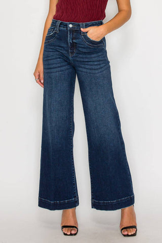 Bella High Rise A Line Wide Leg Jean