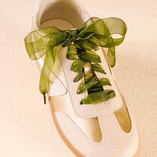 Step It Up Shoelaces-Sheer Green