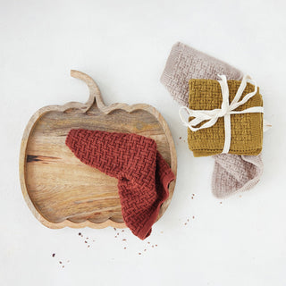 Artisan Knit Multicolor Cotton Dish Cloth Set