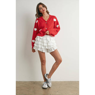 Georgie Cropped V-Neck Cardigan