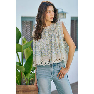 The Meadow Letter Floral Button-Down