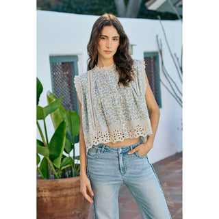 The Meadow Letter Floral Button-Down