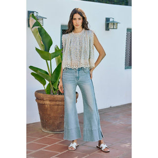The Meadow Letter Floral Button-Down