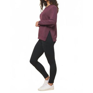 Merlot Truffle Cloud Fleece Crew w/zipper