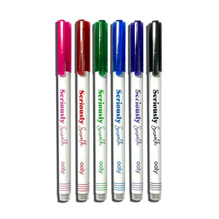 Seriously: Smooth Rollerball Gel Pens (Set of 6)