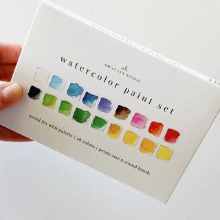 Watercolor Paint Set – 18 Colors with Brush